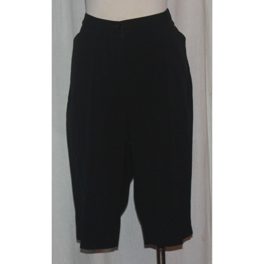Women's Kim Rogers Black Stretch Hi-Rise Dress Shorts Size 16